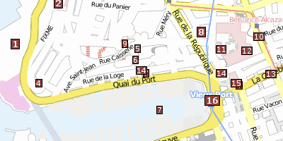 Fos-sur-Mer Marseille Stadtplan